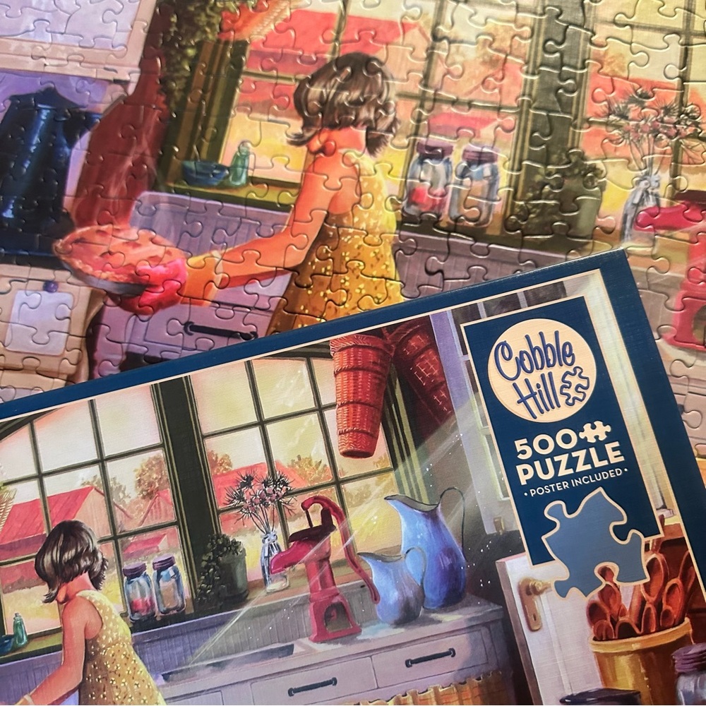 500 piece Baking puzzle apple pie